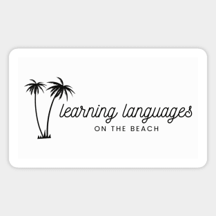 Learning Languages on The Beach Magnet